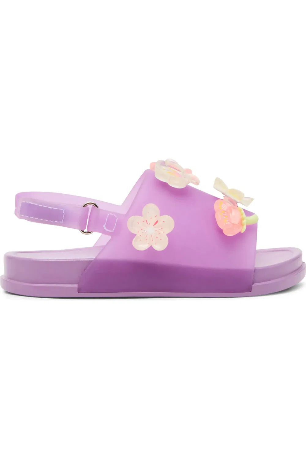 Сандалии детские с цветочным декором Tivey Steve Madden, Purple — фото 2