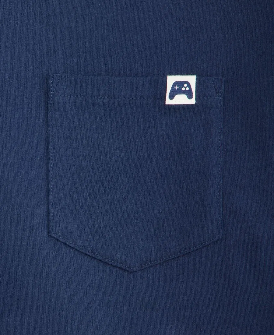Футболка свободного кроя с нагрудным карманом Epic Threads, Navy Nauti — фото 3