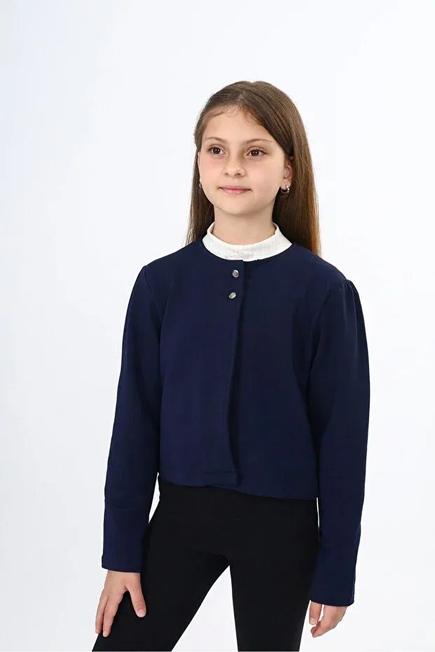 Детское платье-кардиган для девочек хлопковое Toontoy, Navy Blue