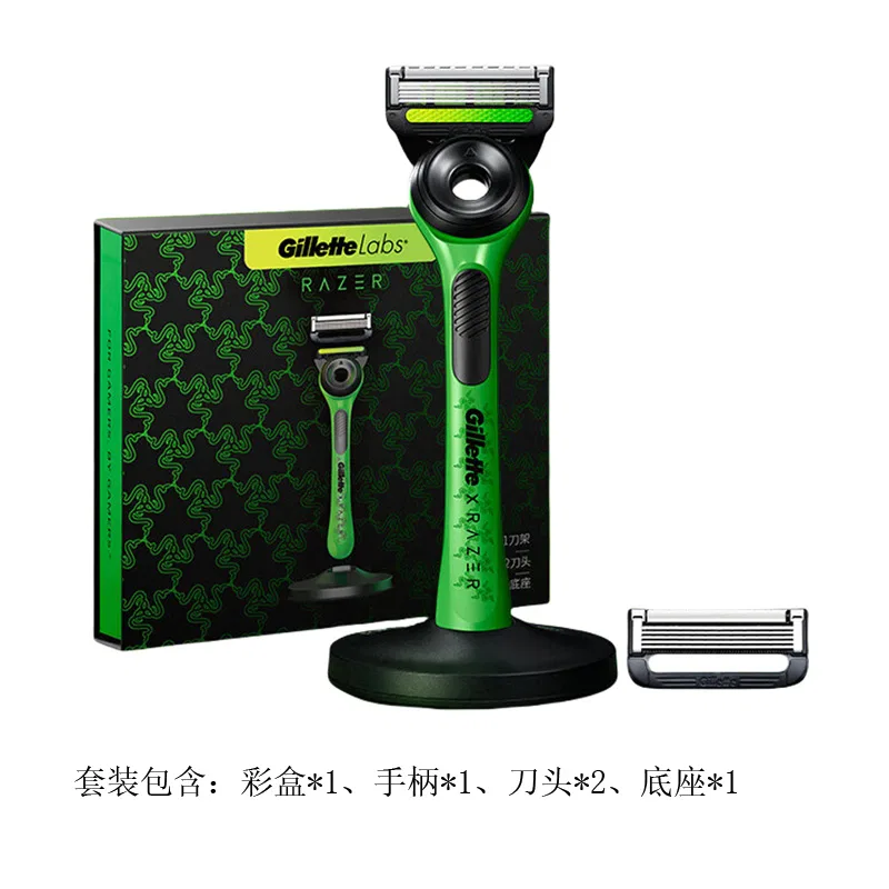 Мужской бритвенный станок с 5 лезвиями Aurora Snake Box Standard, Gillette, Black — фото 2