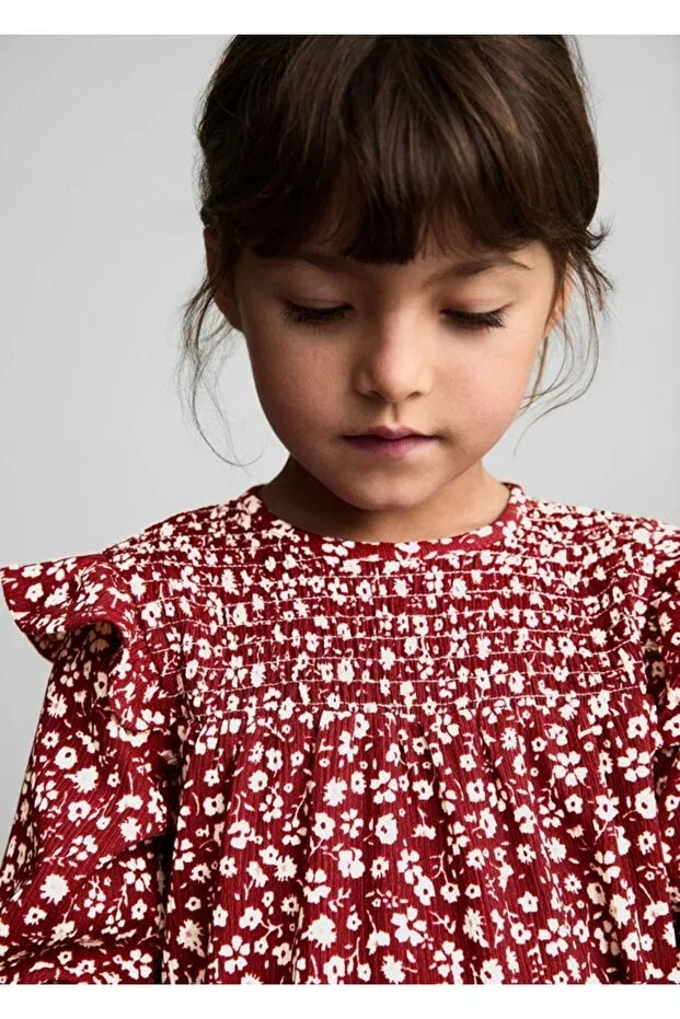 Детское платье для девочек с принтом Zeyderkids, Burgundy — фото 2
