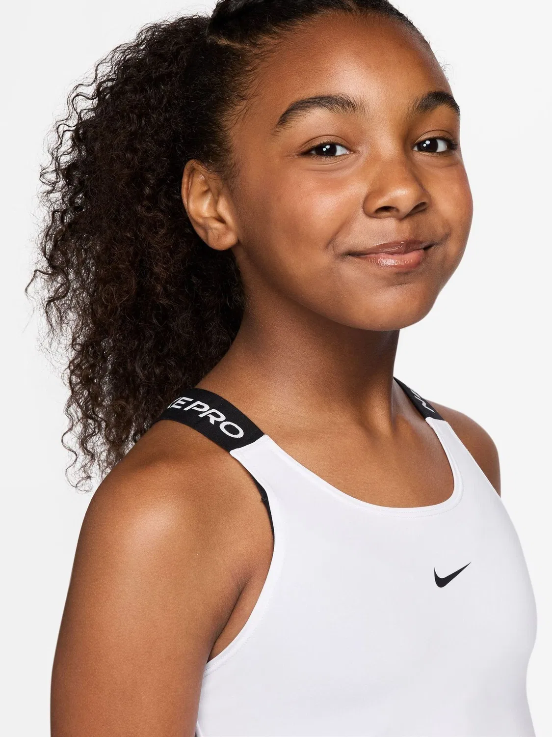 Топ Nike Pro Dri-FIT, белый — фото 3