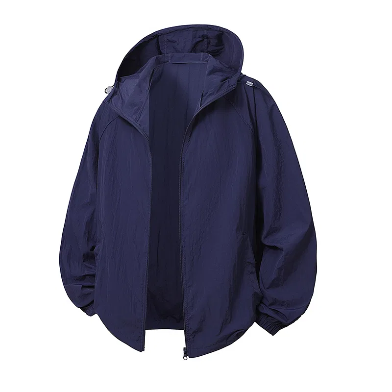 Детская ветровка с капюшоном Red bean, Navy Blue