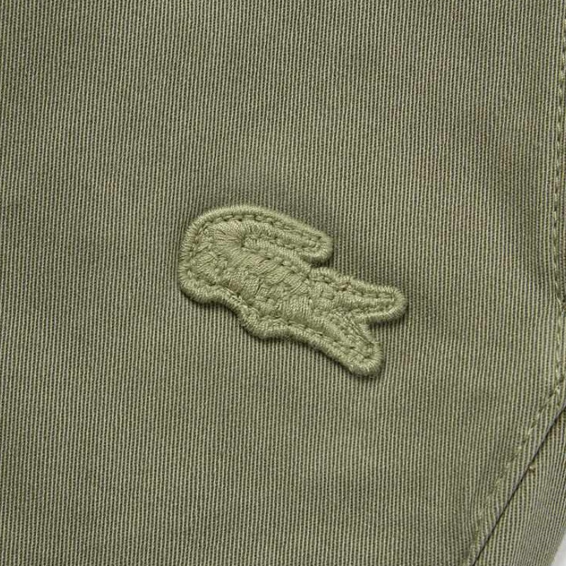 Брюки Lacoste, для мужчин, повседневные, армейский зеленый — фото 4