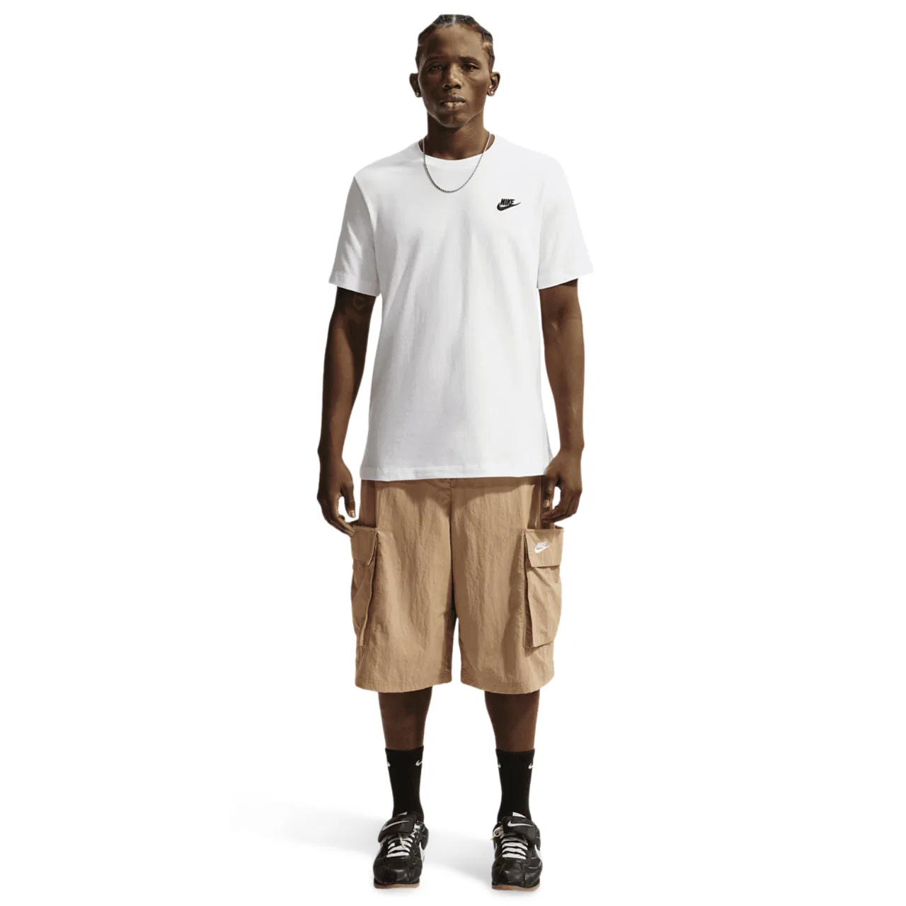 Футболка мужская Club Short Sleeve Nike, черный/белый — фото 4