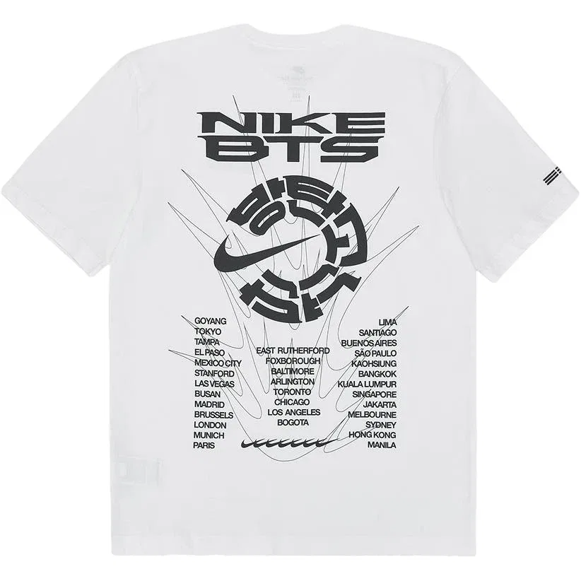 Мужская футболка с принтом Nike x BTS, белый — фото 2