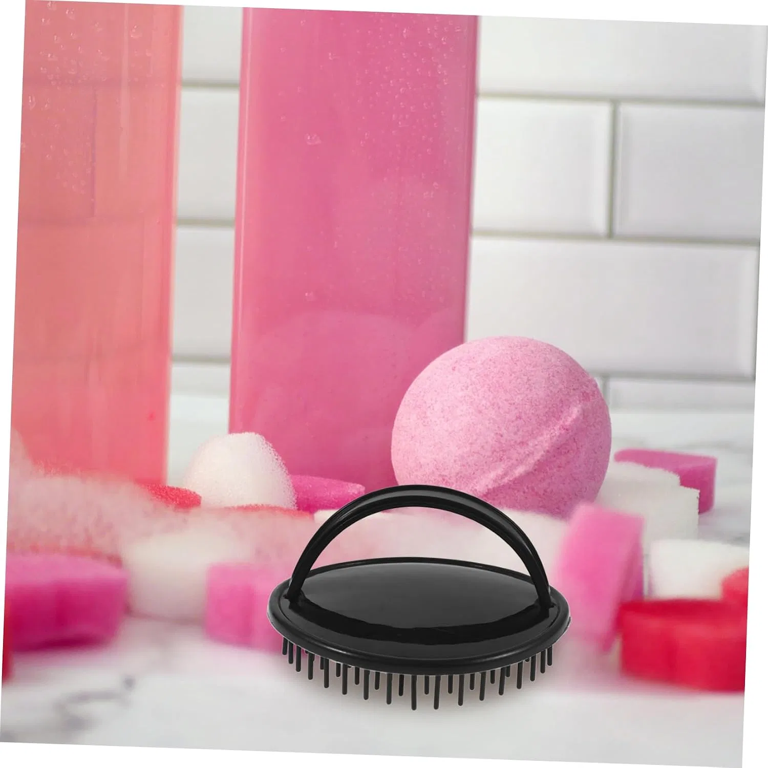 Набор скрабберов для кожи головы Silicone Hair Massager Beavorty, 32 шт, 7.5x7.5x4.5 см, Black — фото 4
