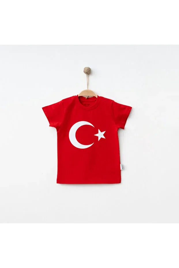 Детская футболка с принтом Moon Star Printed Winimo, Red