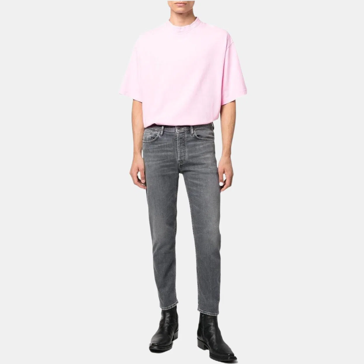 Мужские джинсы Slim Fit River Acne Studios, Black — фото 3