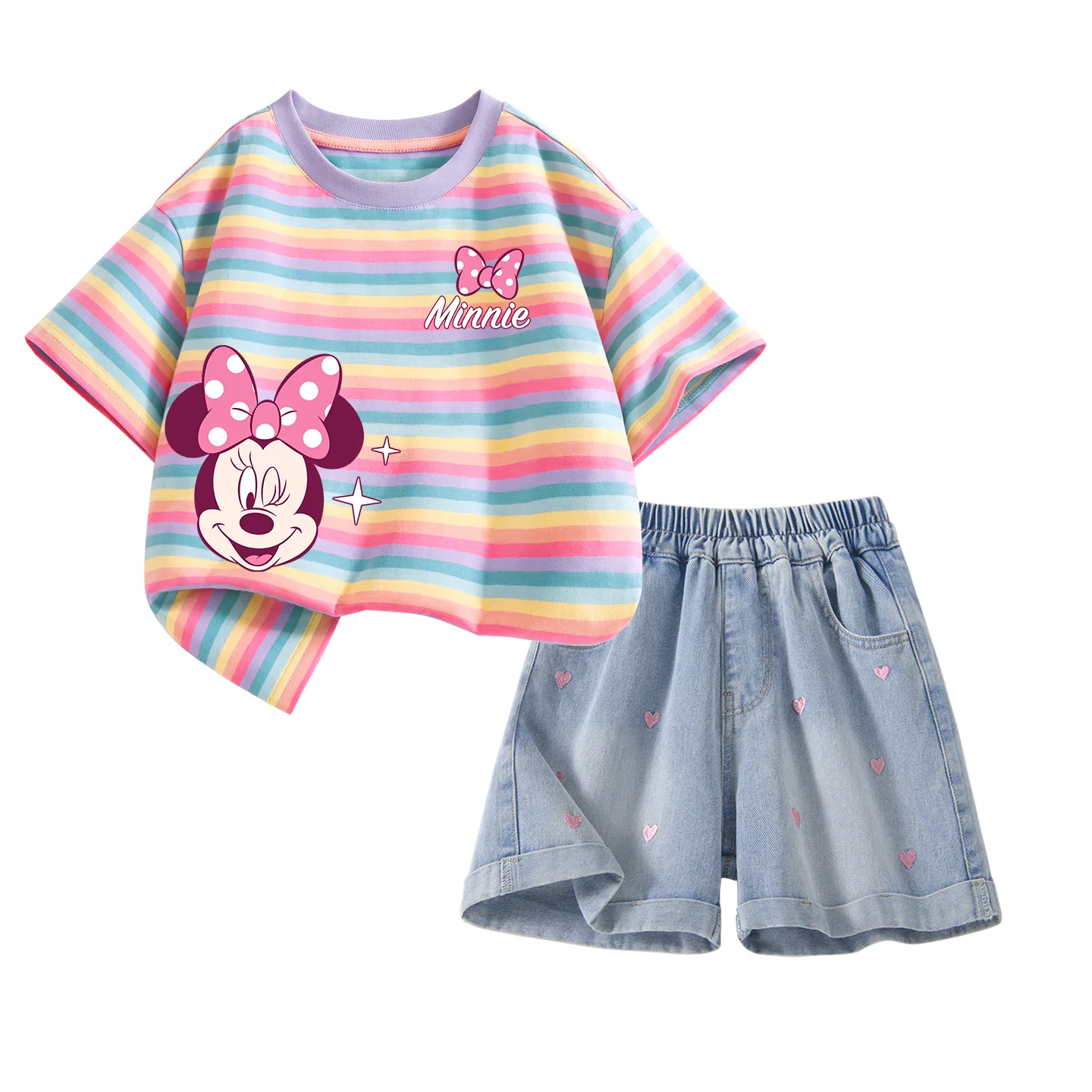 Детский спортивный костюм, Crew Neck, Disney, Daisy Star K Lily of The Valley Purple — фото 3