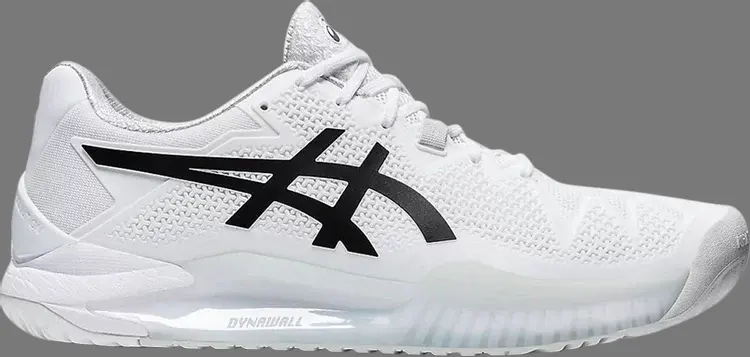 

Кроссовки gel resolution 8 'white black' Asics, белый