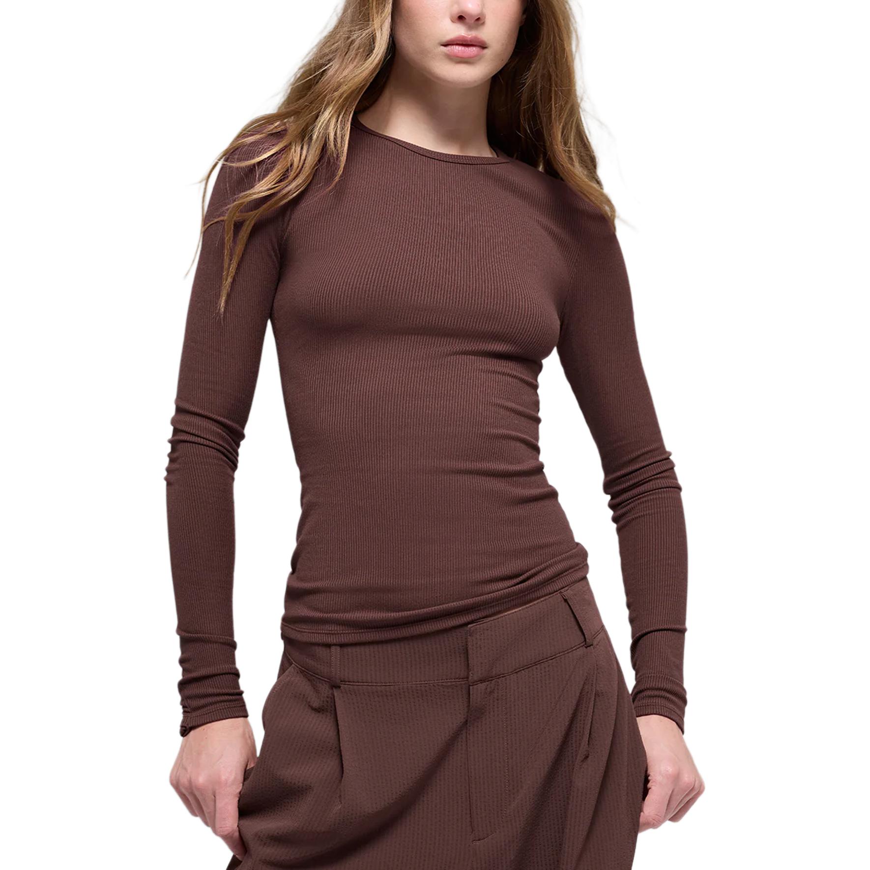 

Футболка женская Alo Yoga, коричневый