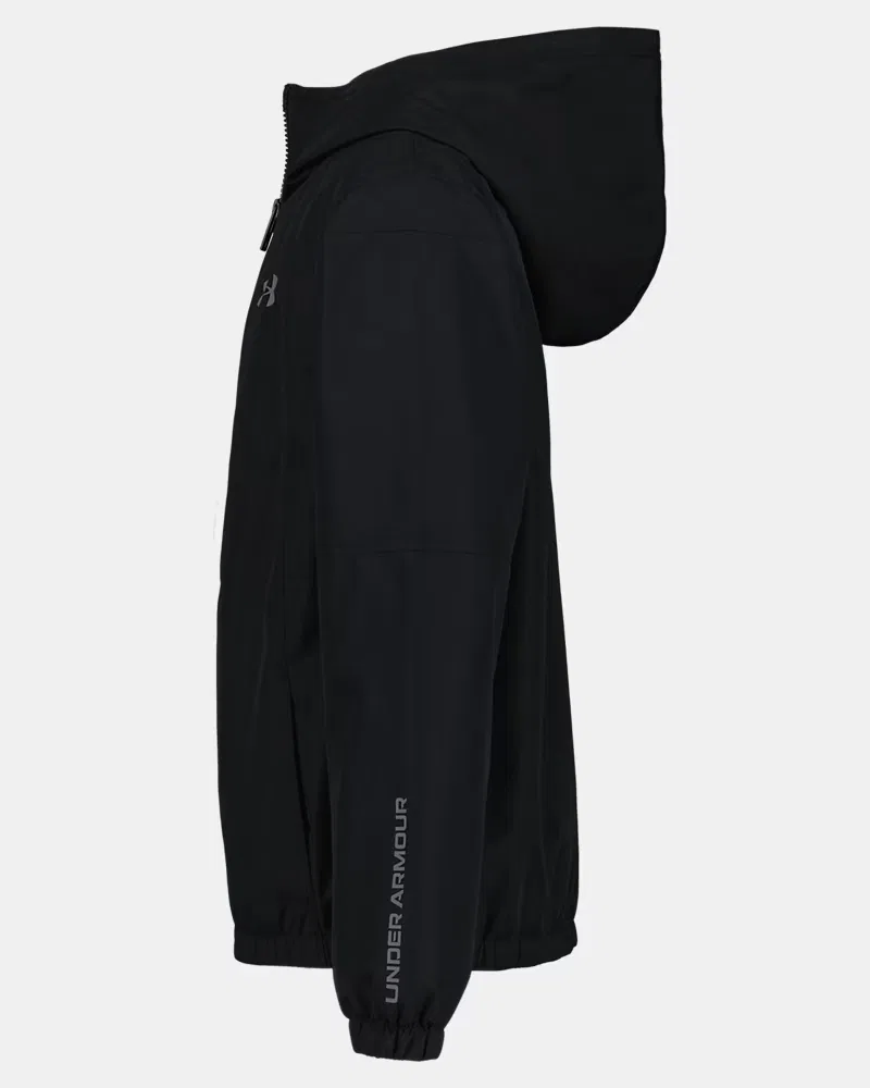 Детская утепленная ветровка ветро- и водозащитная Manataug UnderArmour, Black/Castlerock — фото 4