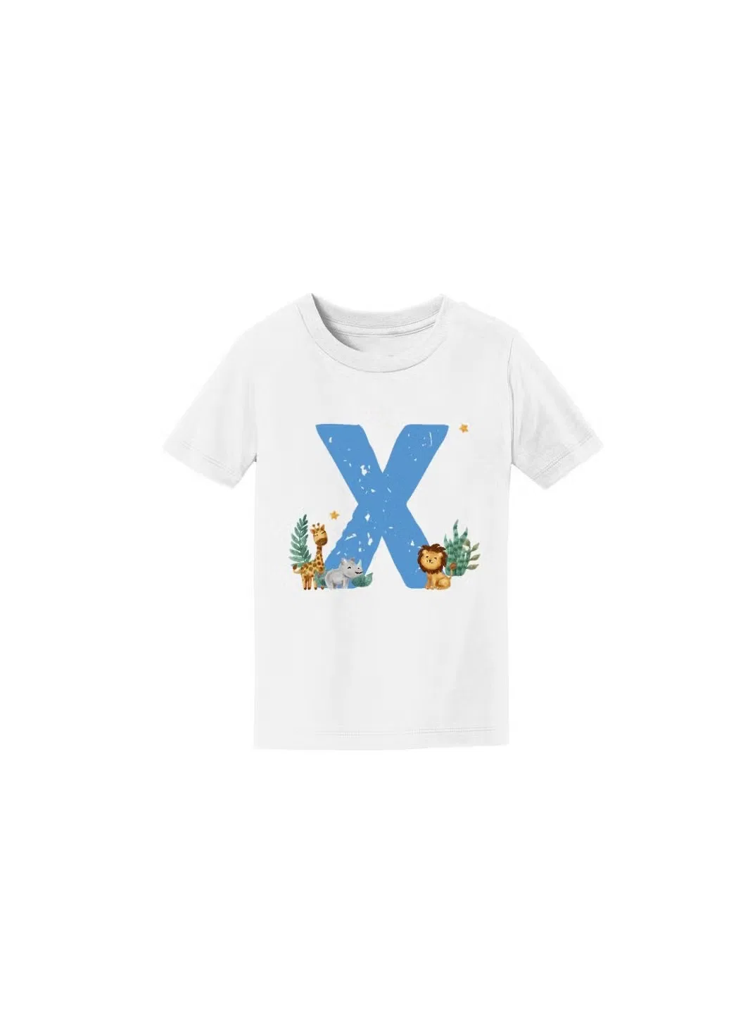 Футболка с принтом алфавита и животного Printshop4Me, x — фото 3