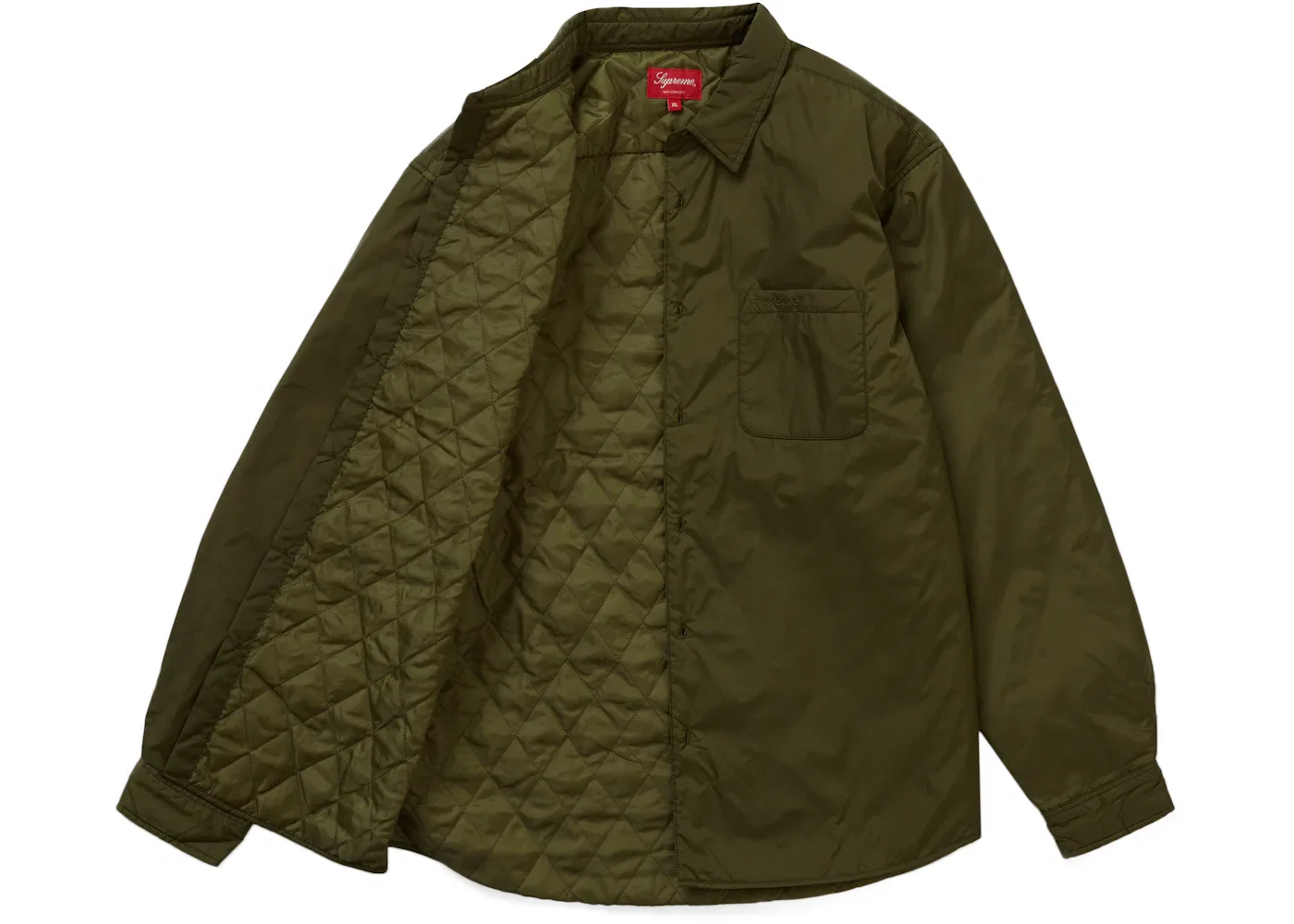 Мужская рубашка нейлоновая с наполнителем Shirt Supreme, Olive — фото 2