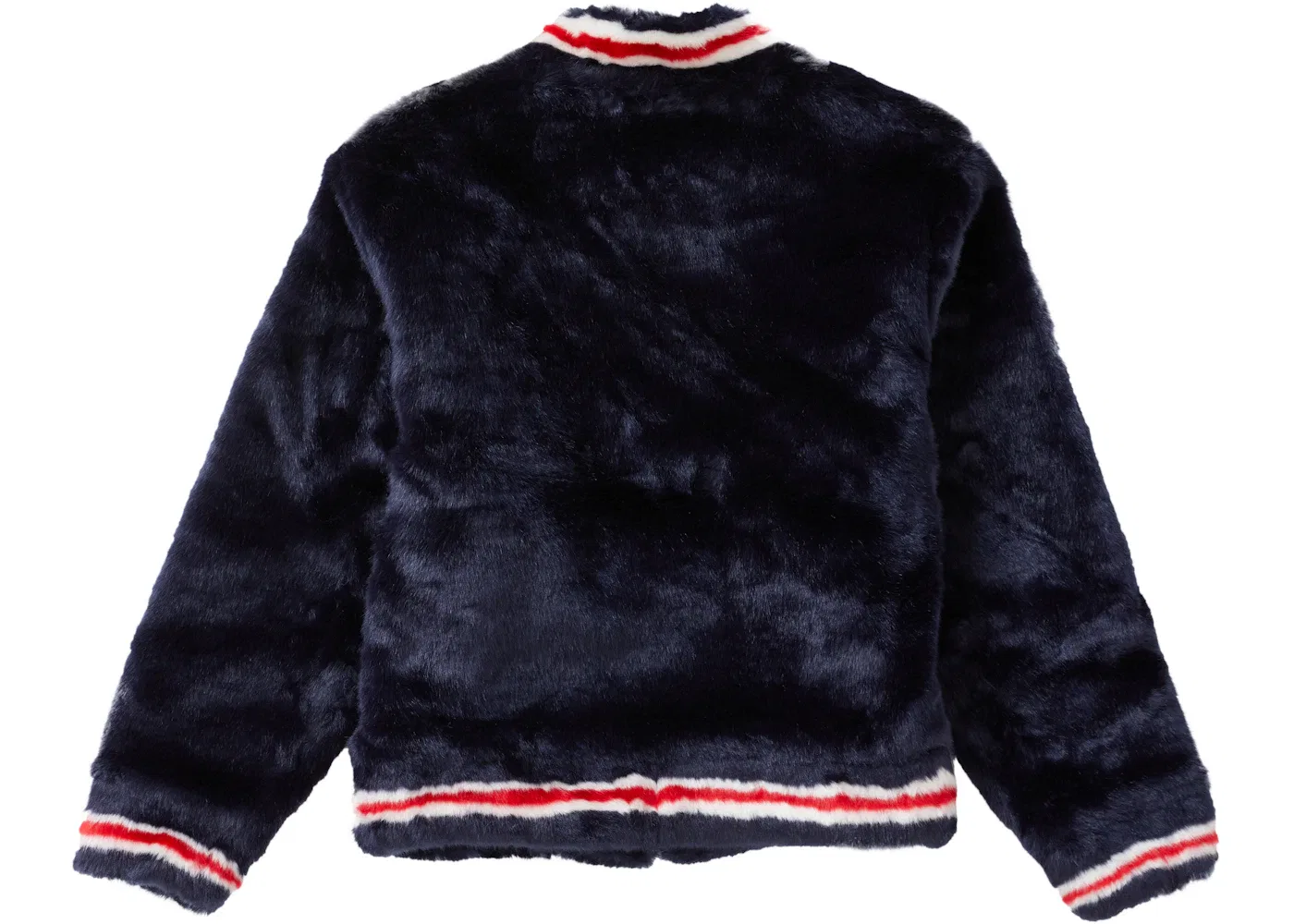 Мужская куртка-бомбер с искусственным мехом Supreme Varsity Jacket, Navy — фото 2