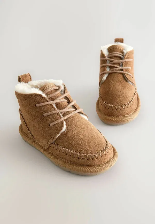 Ботинки кожаные Regular fit - baby shoes Next, Tan Brown, светло-коричневый — фото 2