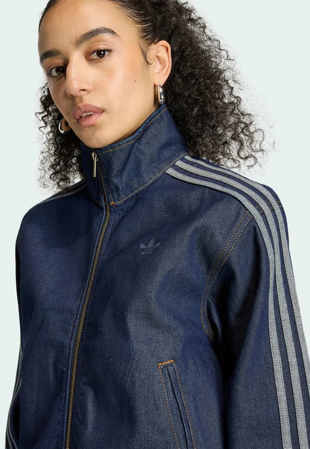 Спортивная куртка Firebird из денима - джинсовая куртка Adidas Originals, Indigo Denim — фото 3