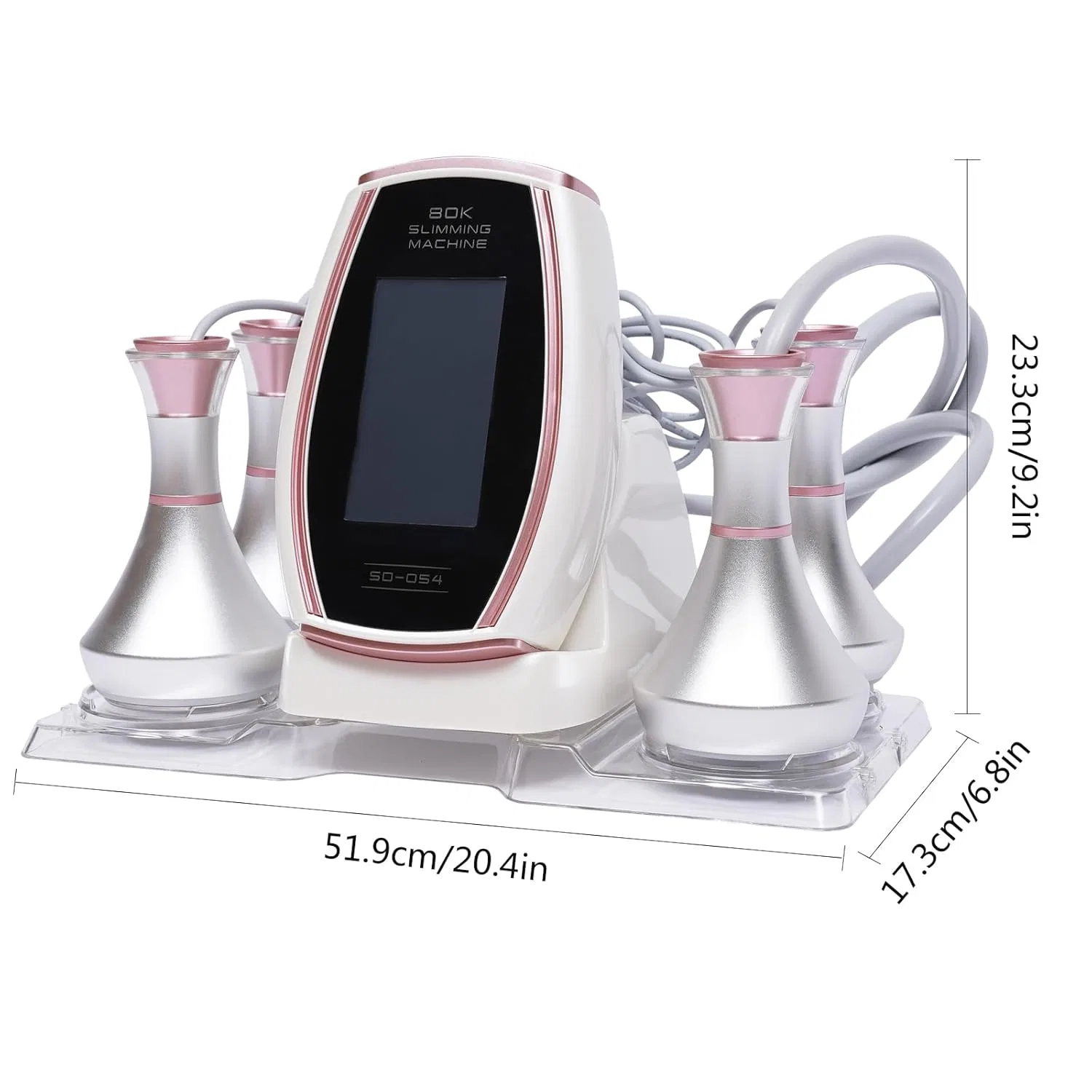 Массажер для тела 80K Skin Firming Slimming, Chensyo, 5 насадок, 20.4x6.8x9.2 дюйма — фото 4