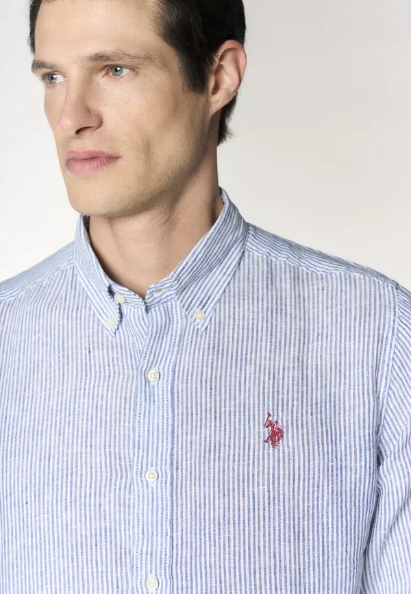 Рубашка с принтом в полоску Shirt U.S. Polo Assn., мультиколорe — фото 4