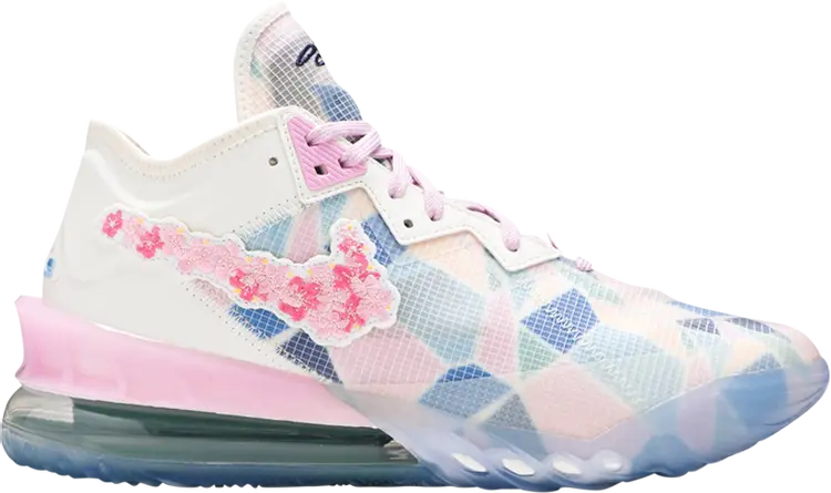

Кроссовки Nike atmos x LeBron 18 Low EP 'Sakura', розовый