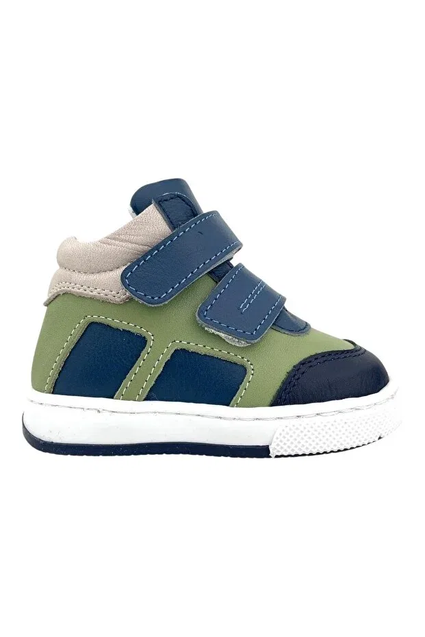 Детские туфли для мальчиков с застежкой-липучкой Nubebe, Denim-Green