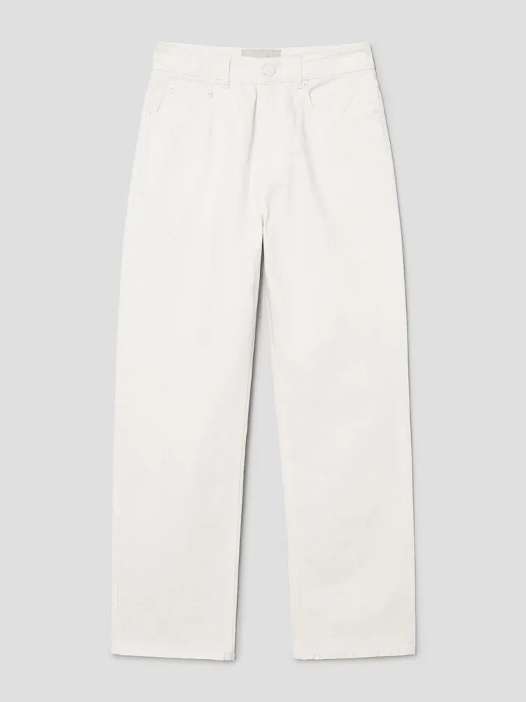 Джинсы свободного кроя Large Fit, Blanc Creme AMI PARIS