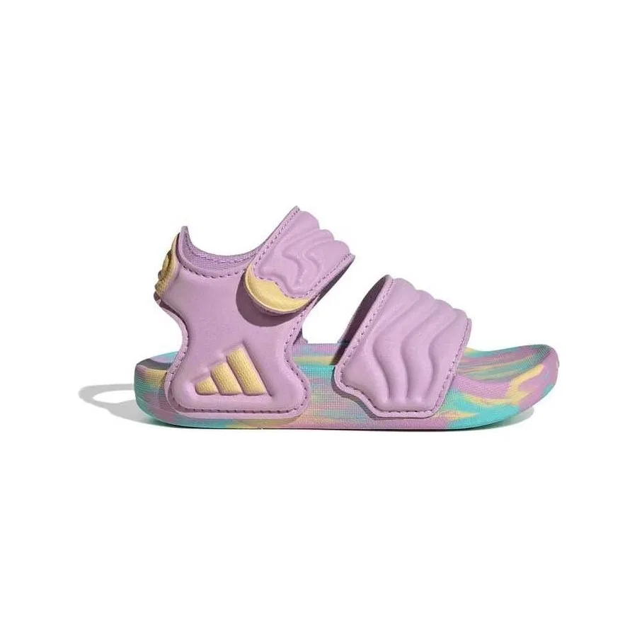 Сандалии Adilette с регулируемой липучкой, модель HQ9212, adidas, Оранжевый — фото 3
