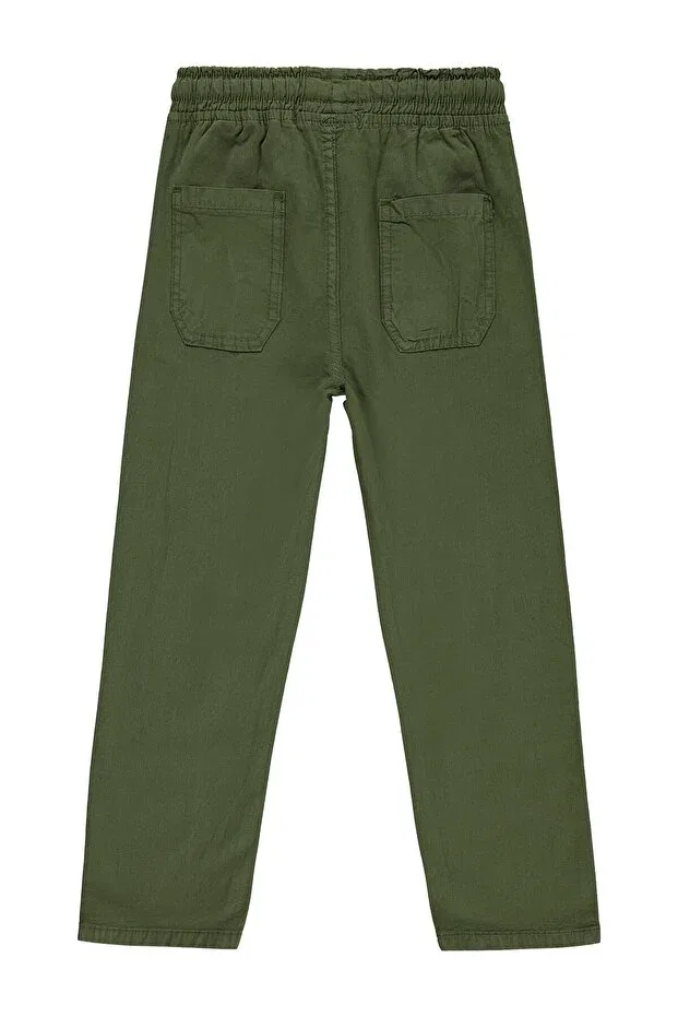Детские брюки для девочек с эластичным поясом Civil Boys, Khaki — фото 2