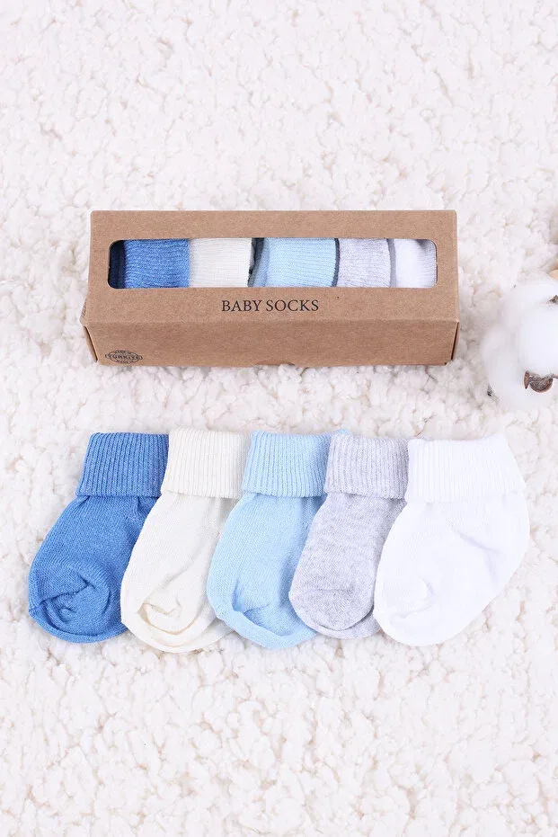 Детский комплект носков для мальчиков хлопковый Basics Baby Maa, Çok Renkli — фото 3