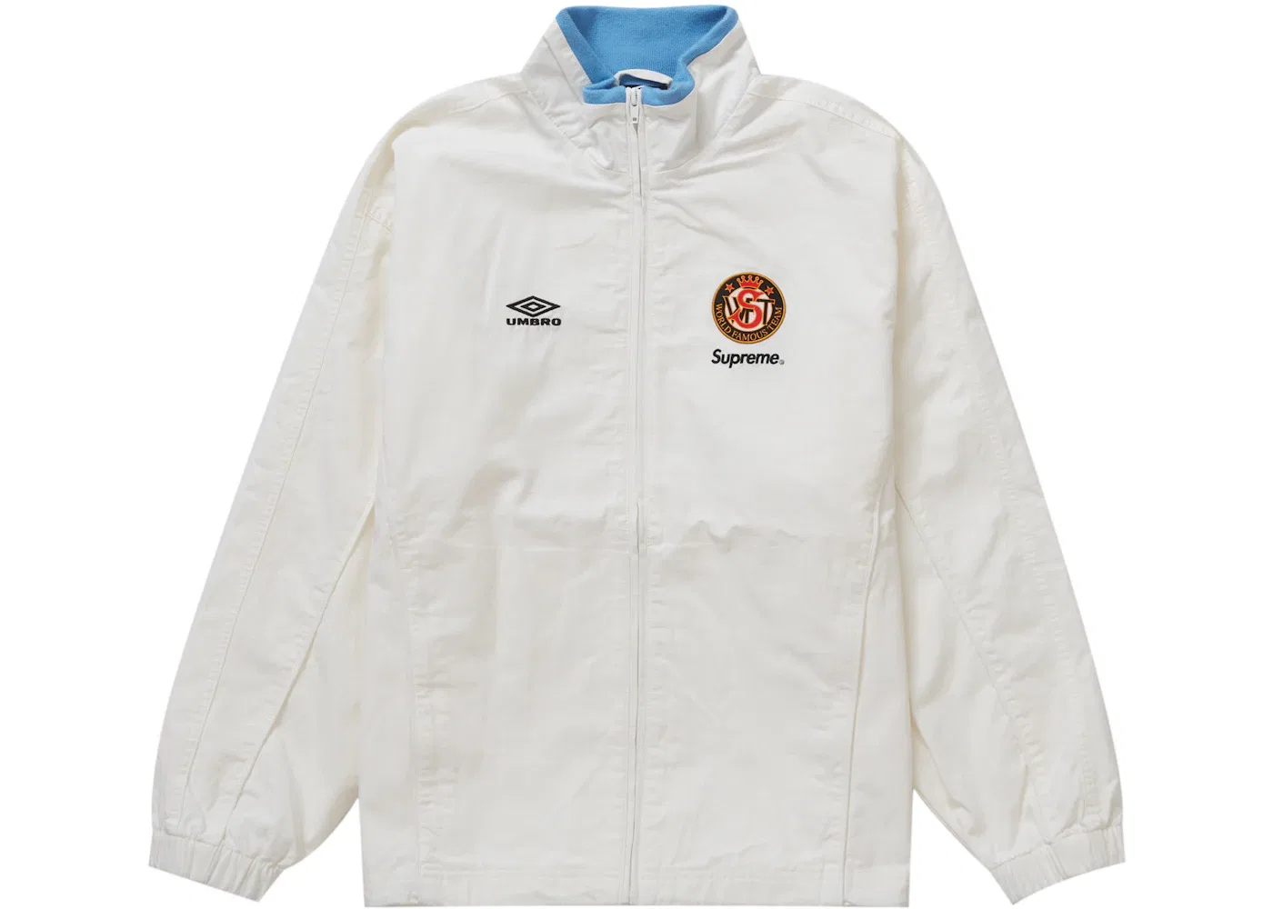 Мужская куртка из рипстоп-ткани Supreme Umbro Cotton Ripstop Track Jacket, White
