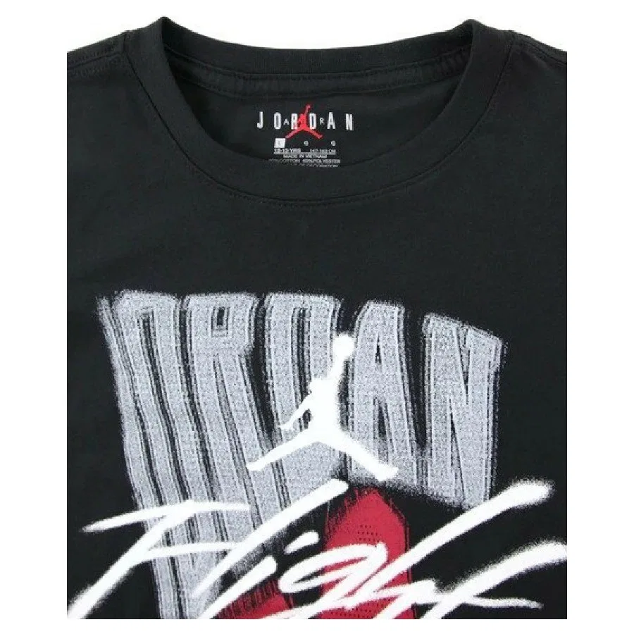 Футболка Nike Jordan JDB Fadeaway Flight SS Tee, Черный — фото 4