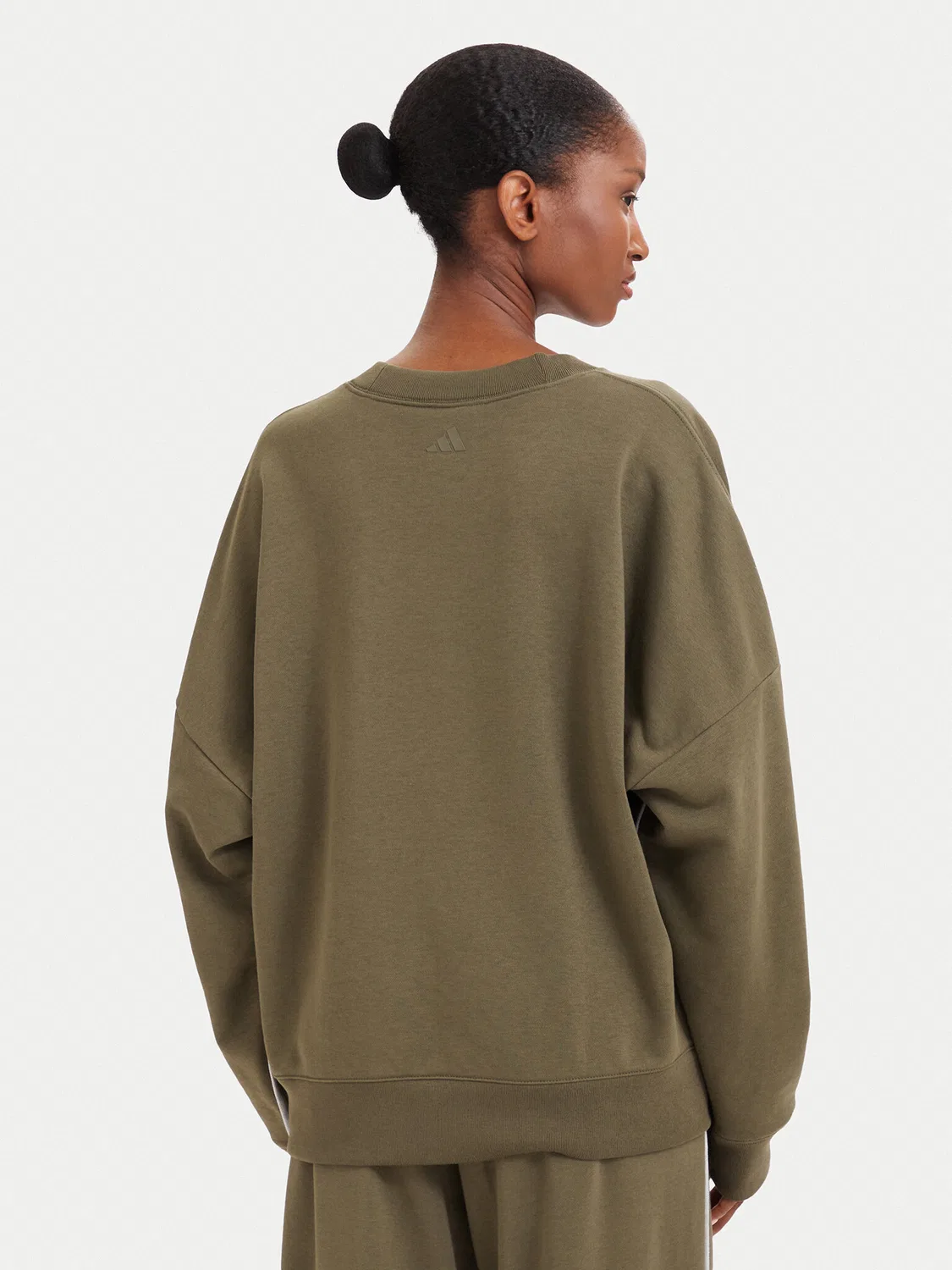 Женская толстовка стандартного кроя Seasonal Essentials Colorpop Adidas, зеленый — фото 3