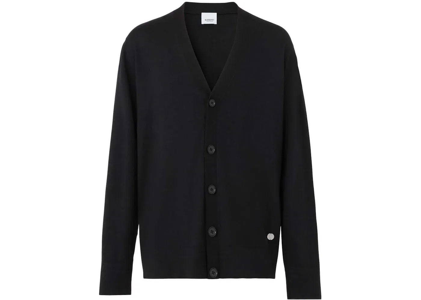 Мужской кардиган шерстяной с шелком Cardigan Burberry, Black