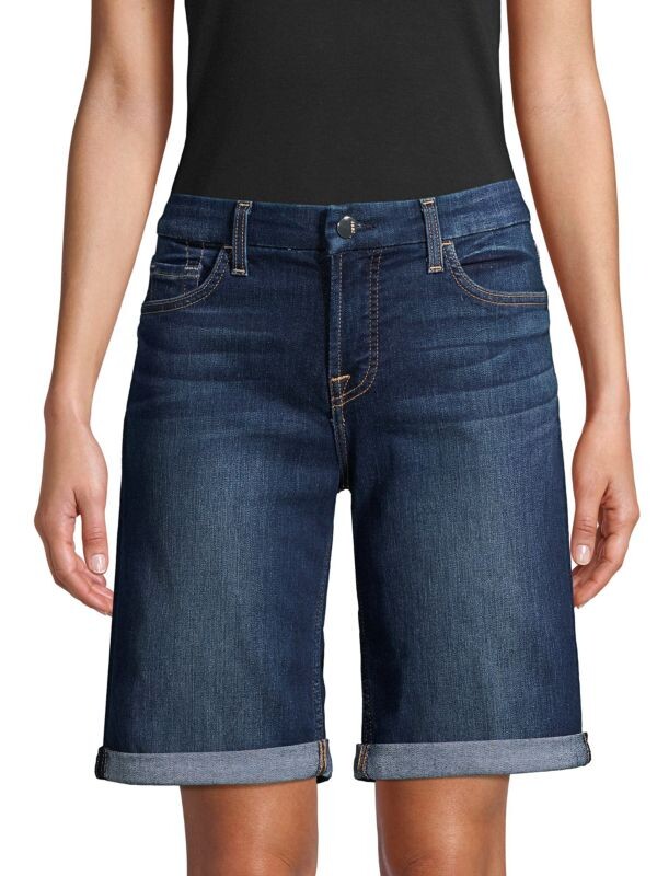 

Джинсовые Шорты Jen7 Providence Bermuda с закатанными манжетами