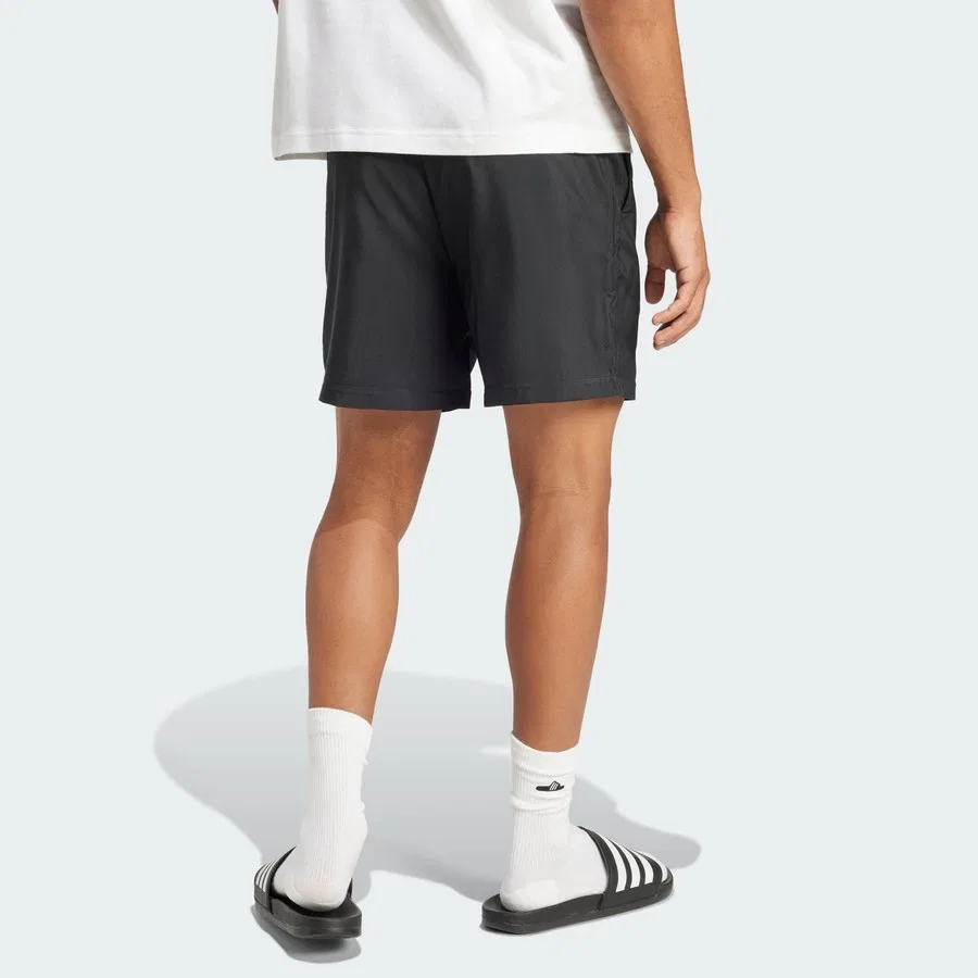 Шорты спортивные с логотипом 3 Bar Essentials Small Logo Chelsea adidas, Черно-белый — фото 2
