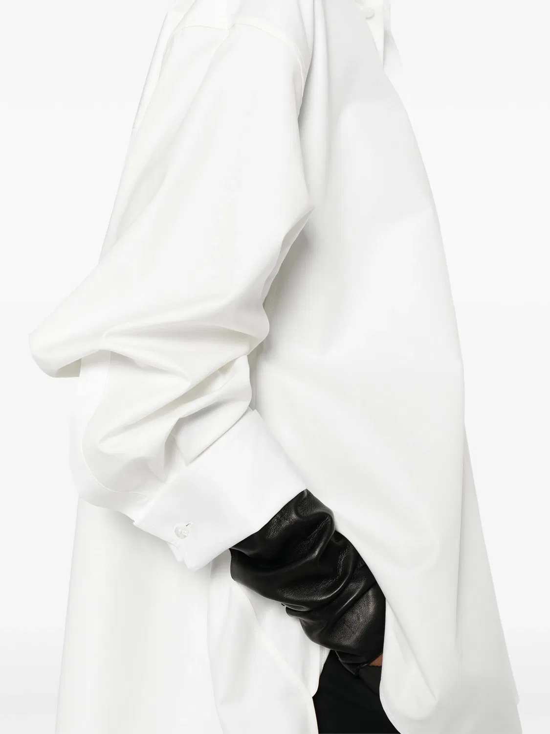 Рубашка с накидкой, белая Balenciaga, белый — фото 4