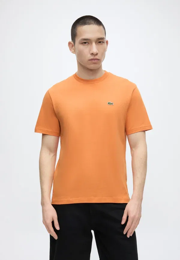 Футболка Lacoste, однотонная, хлопок