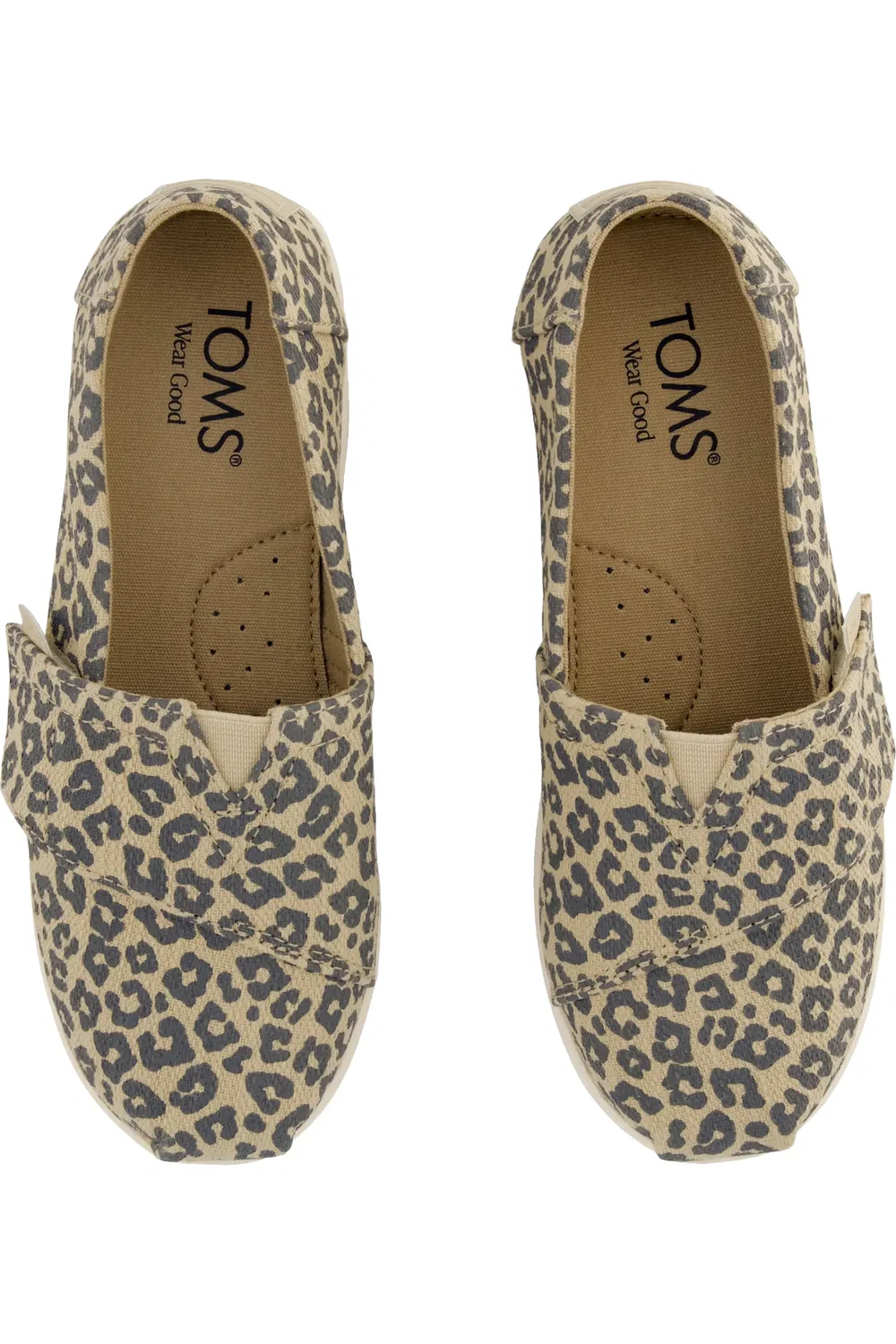 Детские кеды slip-on на плоской подошве Classic Alpargata TOMS, бежевый — фото 3