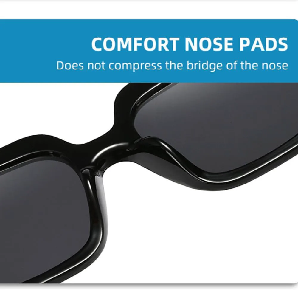 

Солнцезащитные очки MUTYNE Lady Oversize Square Sunglasses для женщин и мужчин, роскошные очки с градиентным переходом цвета, защита от ультрафиолета UV400, Black