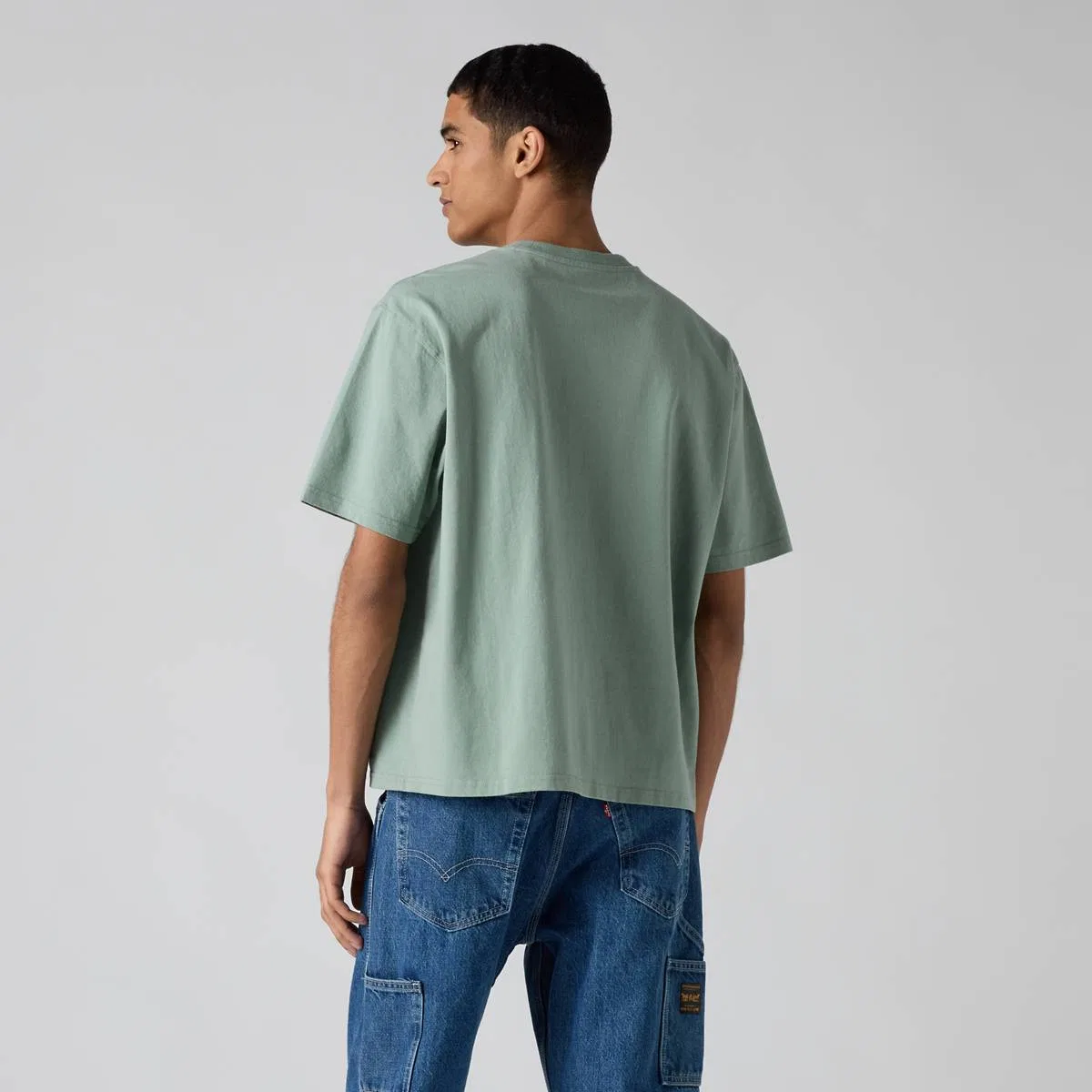 Рабочая футболка с коротким рукавом и карманом Levi's, Chinois Green - Green — фото 4