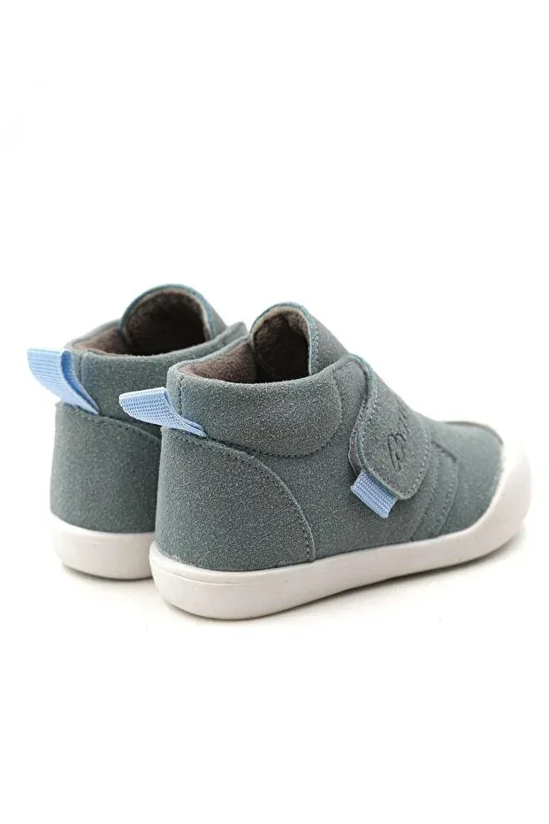 Детские ортопедические ботинки для девочек с липучками Poco First Step Macco Shoes, Blue — фото 3