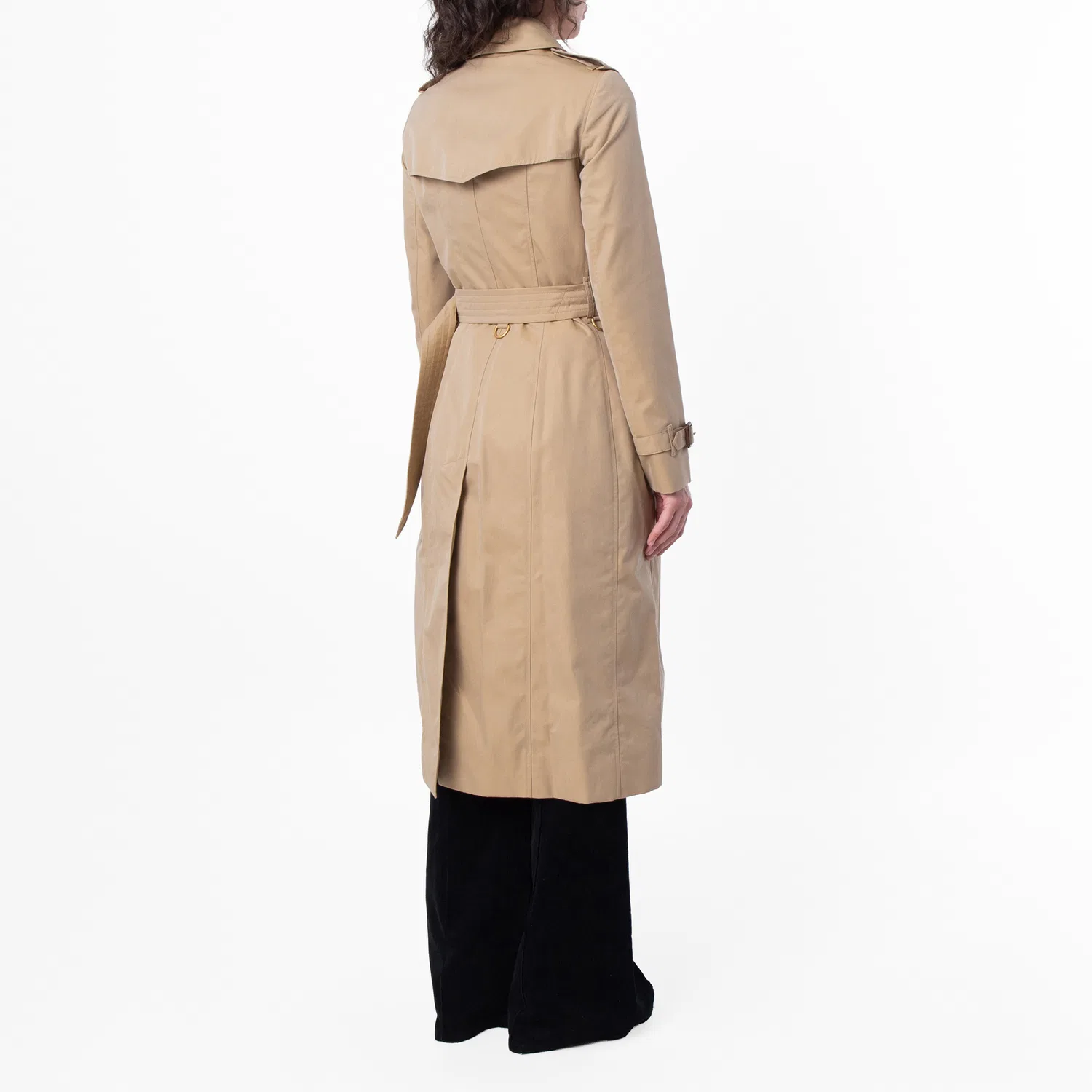 Пальто-тренч длинное Chelsea Heritage Burberry, Honey — фото 3