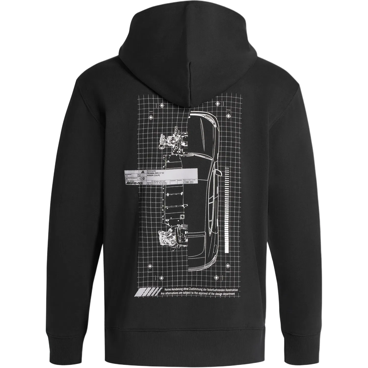 Мужская худи Adidas, Black — фото 3