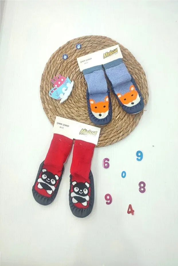 Детские носки-босоножки нескользящие 2 пары Dubi Baby, Multicolor
