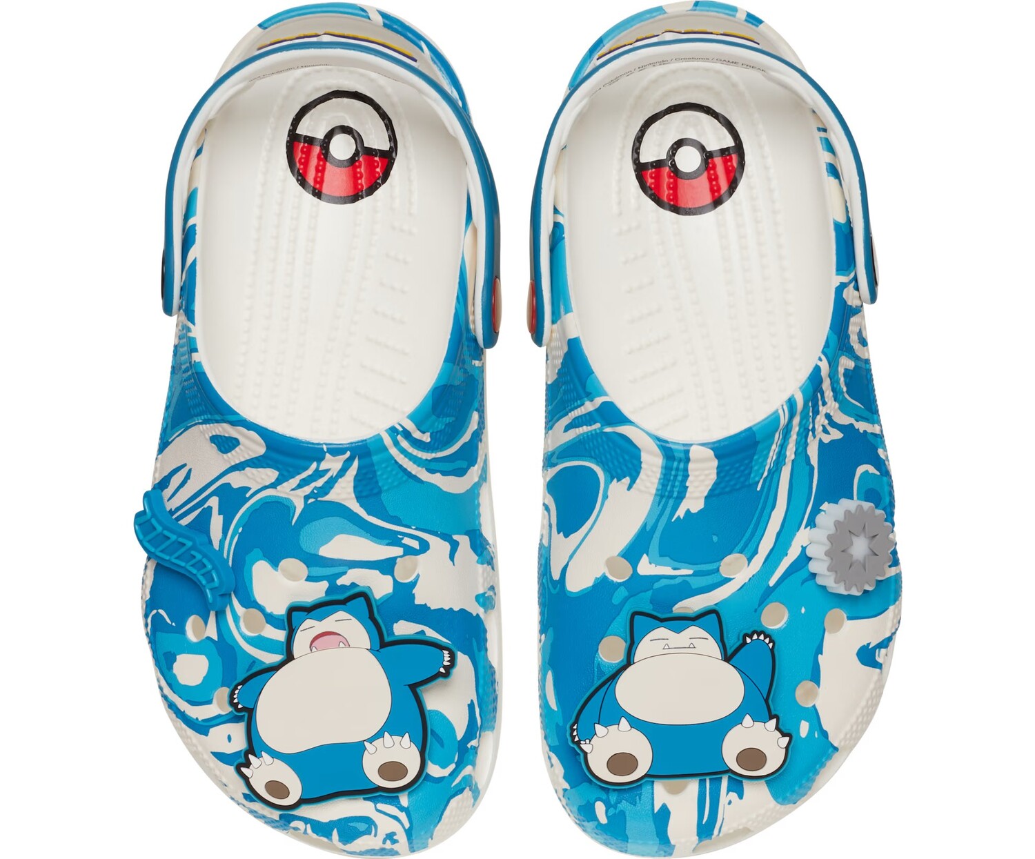 

Сабо Crocs Classic Clog x Pokémon, Snorlax, голубой