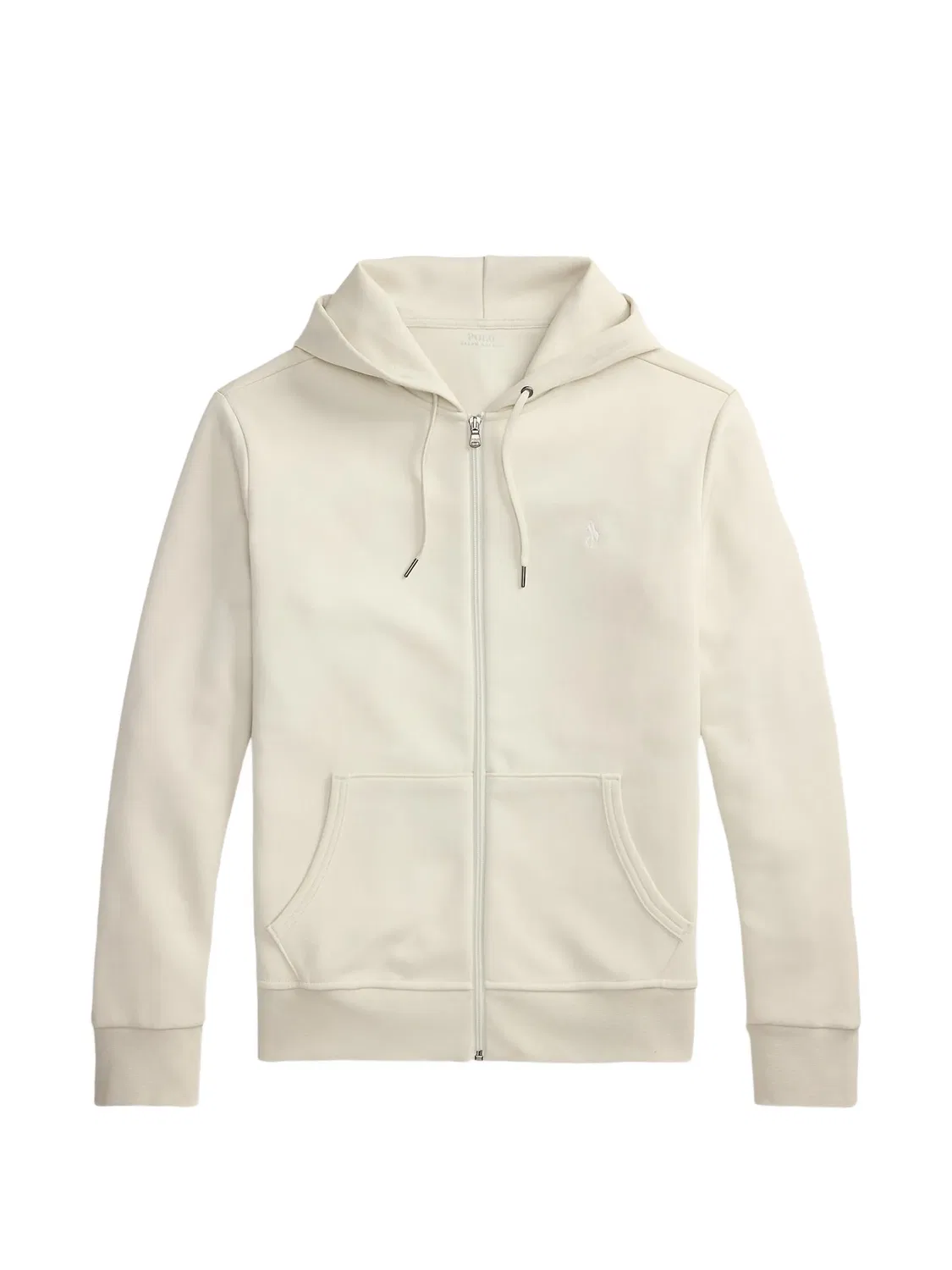 Худи на молнии с кулиской Polo Ralph Lauren, нейтральные цвета