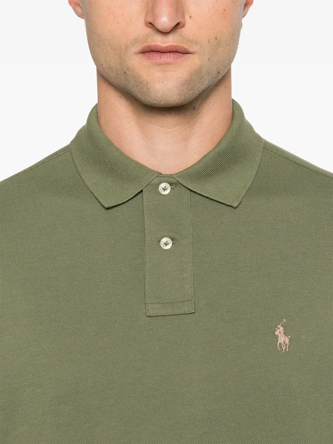 Классическая футболка-поло Polo Ralph Lauren, зеленый — фото 2