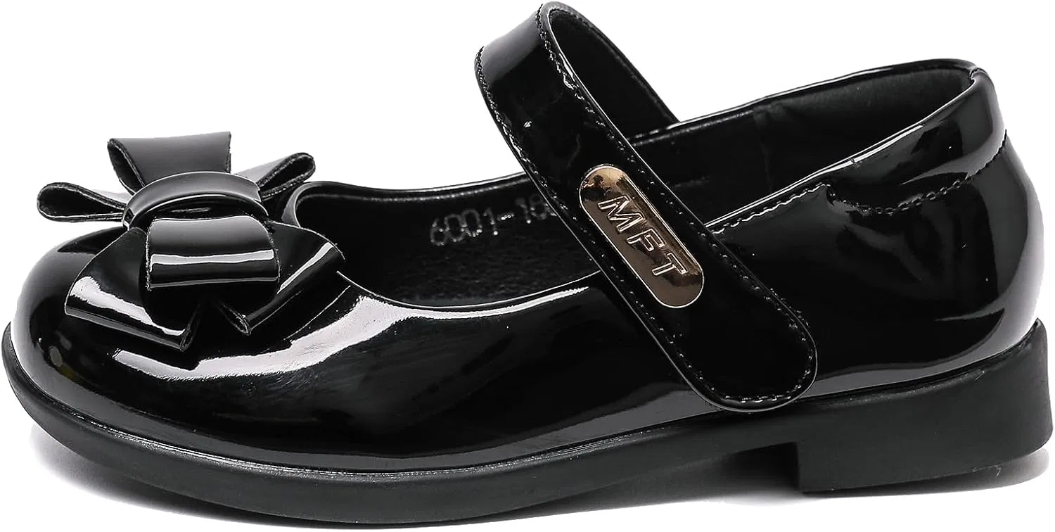 Детские туфли Мэри Джейн для девочек Mary Jane Flats VINIGIAGIA, Black — фото 3