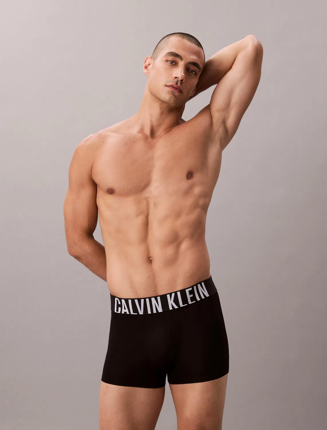 Мужские боксеры из 3 штук Calvin Klein, Black, Turbulence, Vermillion Brown — фото 3